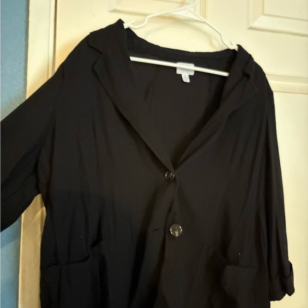 Black Button-Up Blazer